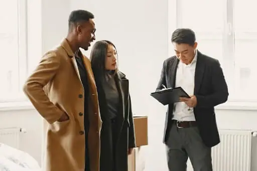 Real Estate Agent With Clients